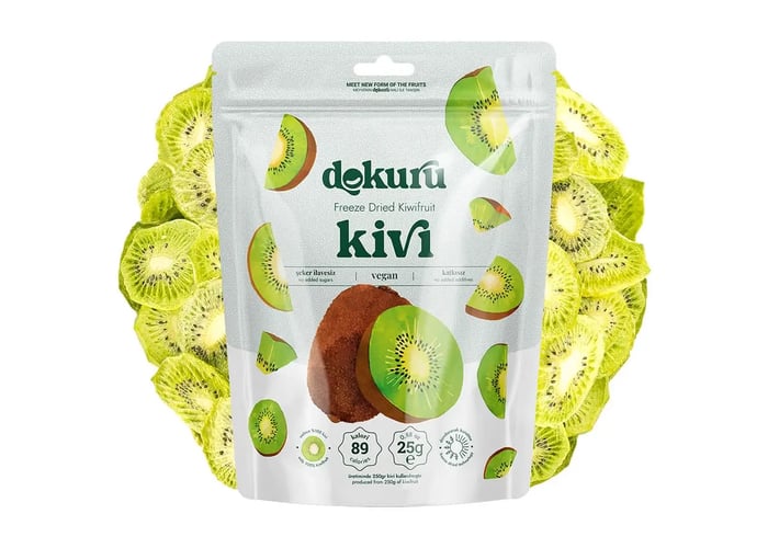 Dondurularak Kurutulmuş Kivi (25gr) - Dokuru