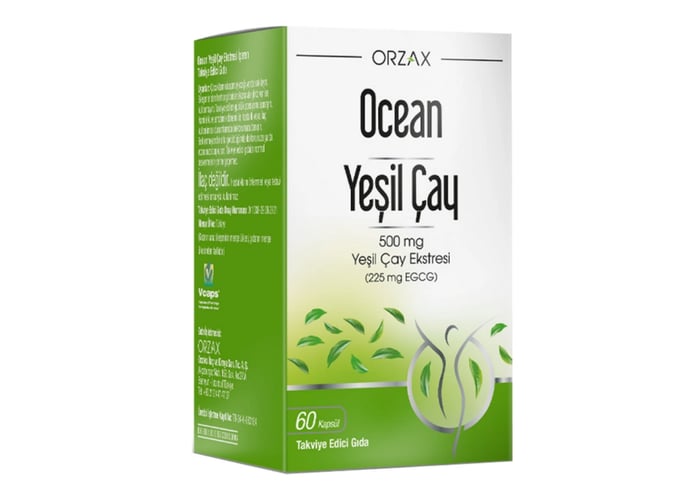 Orzax Ocean Green Tea Takviye Edici Gıda (60 kapsül)