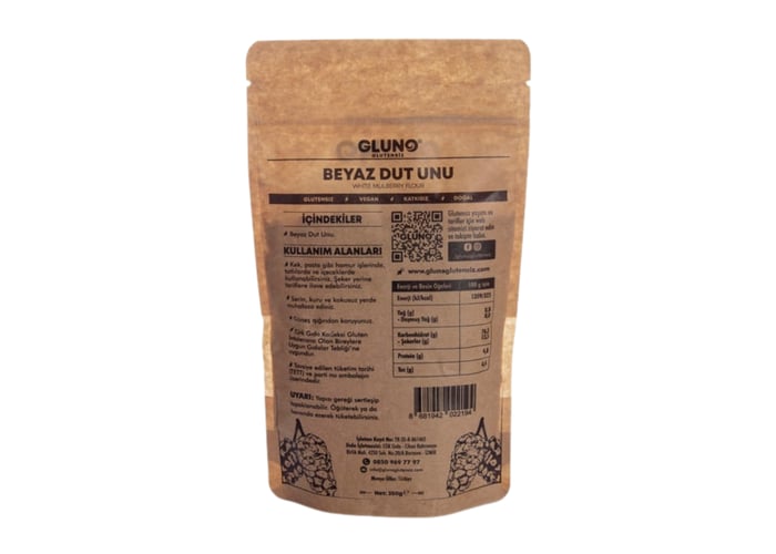 Beyaz Dut Unu (Glutensiz, 250gr) - Gluno