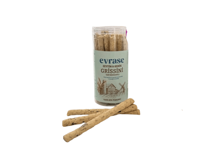 evrase Ekşi Maya Grissini (Zeytinli ve Kekikli, 140gr)