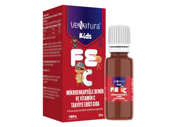 Kids Mikroenkapsüle Demir ve Vitamin C (20ml) - Venatura