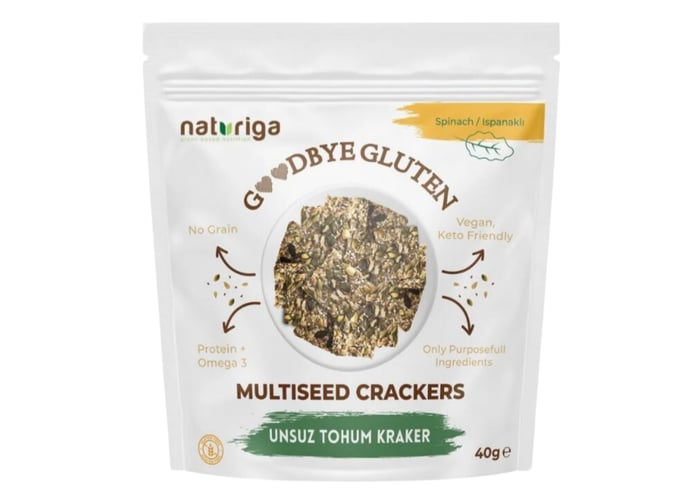 Unsuz Tohum Kraker (Ispanaklı, 40gr) - Naturiga