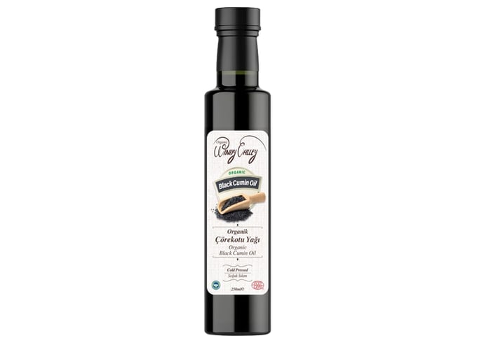 Organik Çörekotu Yağı (Soğuk Sıkım, 250ml) - Windy Valley