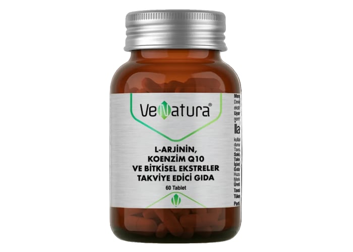 L-arjinin, Koenzim Q10 ve Bitkisel Ekstreler (60 tablet) - Venatura