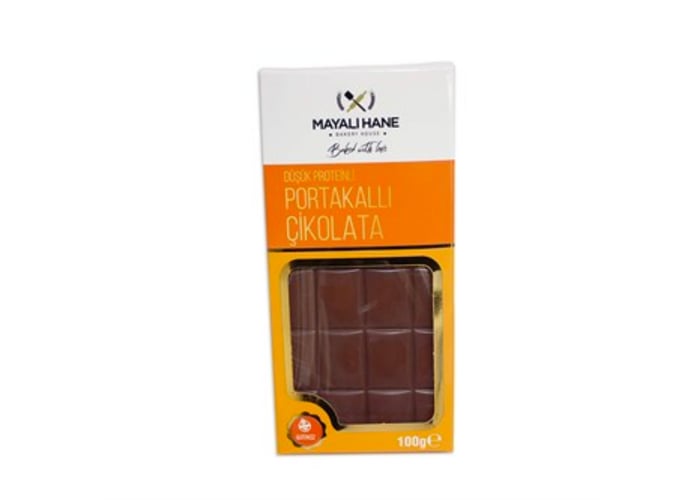 Düşük Proteinli Portakallı Çikolata (100gr) - Mayalı Hane