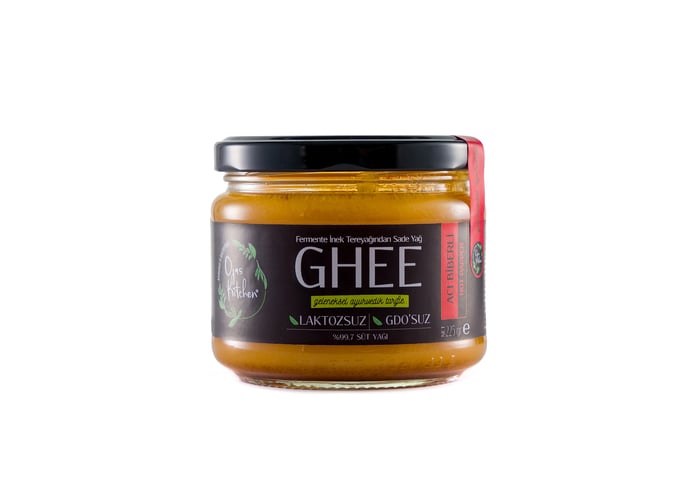 Acılı Çeşnili Sade Yağ (Ghee, 225gr) - Ojas Kitchen