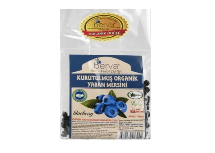 Organik Yaban Mersini Kurusu (50gr) - Berva Organik