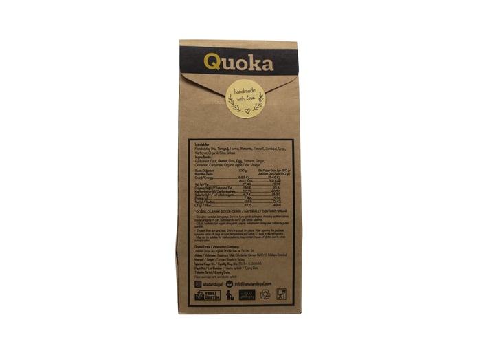 Şekersiz Karabuğday Unundan Zencefilli Kurabiye (Glutensiz, 80gr) - Quoka