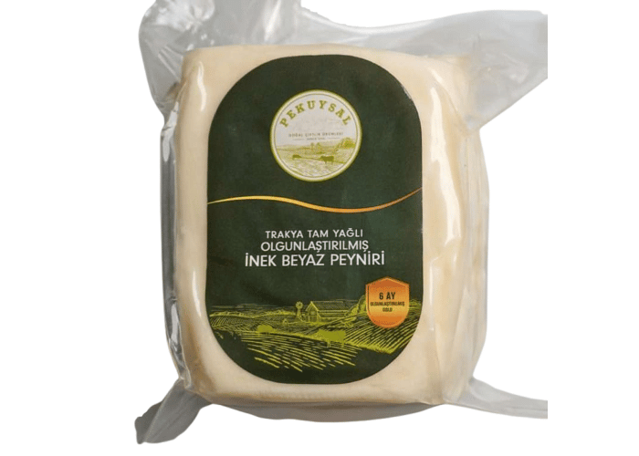Pekuysal Doğal Çiftlik Trakya Tam Yağlı Gold İnek Beyaz Peyniri (1kg)