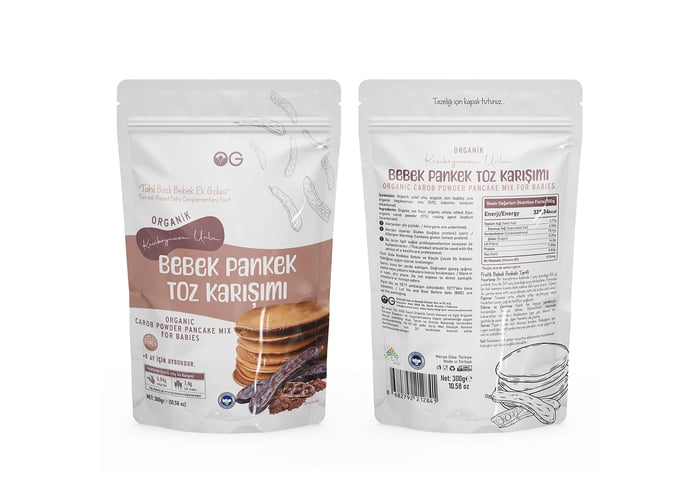 Organik Keçiboynuzu Unlu Bebek Pankek Toz Karışımı (300gr) - Og Natural