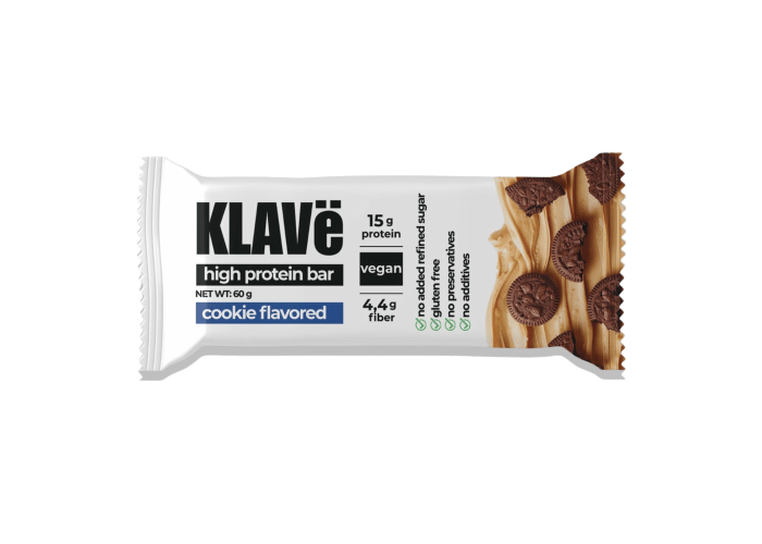 Kurabiye Aromalı Protein Bar (60gr) - Klave