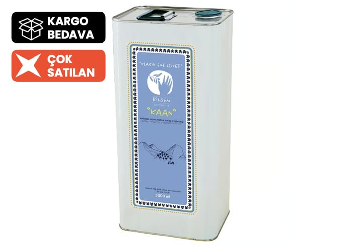 Kaan Olgun Hasat Naturel Sızma Zeytinyağı (5lt, Soğuk Sıkım) - Bilgem Zeytincilik