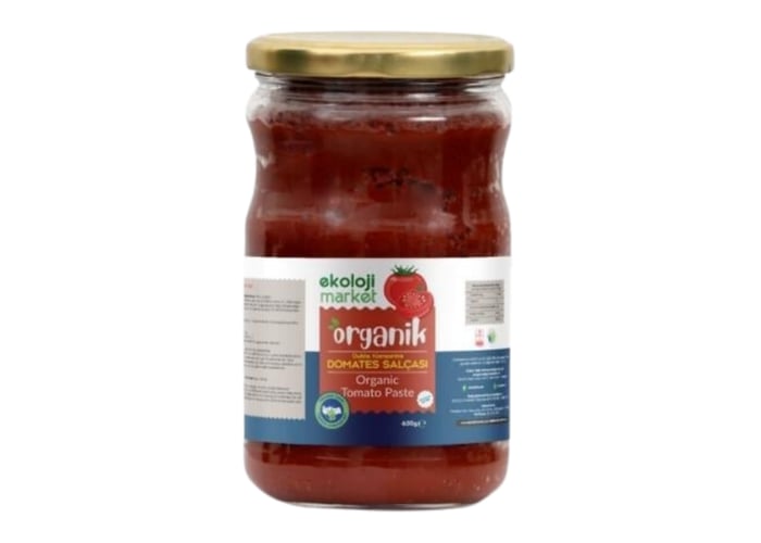 Organik Glutensiz Domates Salçası (Tuzsuz, 650gr) - Ekoloji Market