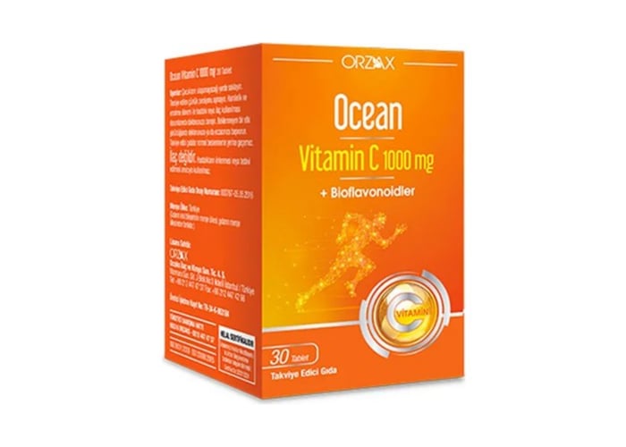 Ocean Vitamin C (30 tablet, 1000mg) - Orzax
