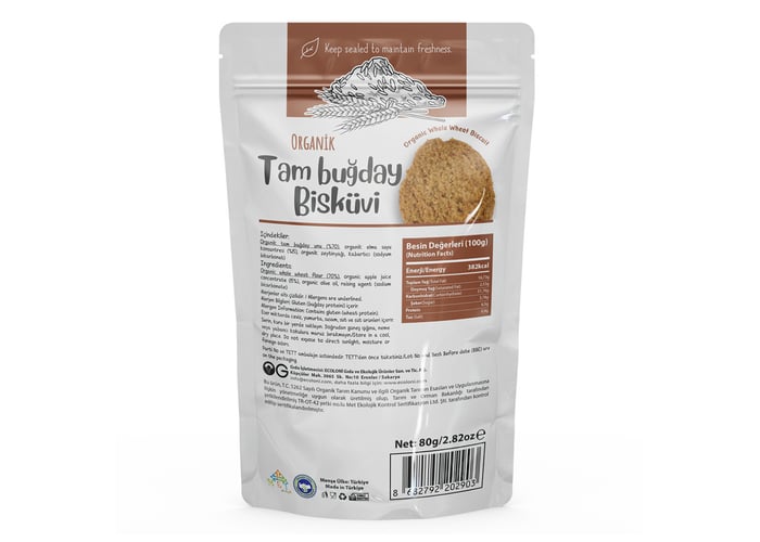 Organik Tam Buğday Bisküvi (80gr) - Og Natural