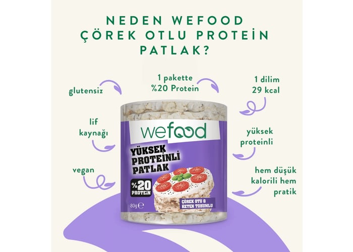 Çörek Otlu Protein Patlak (80gr) - Wefood