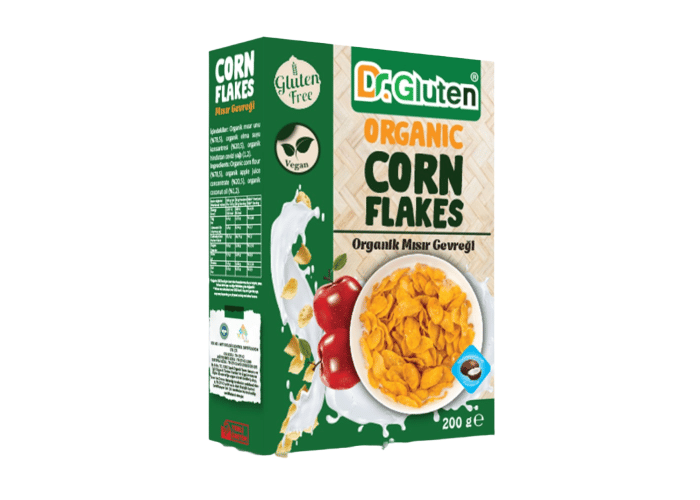 Organik Mısır Gevreği (200gr) - Dr. Gluten