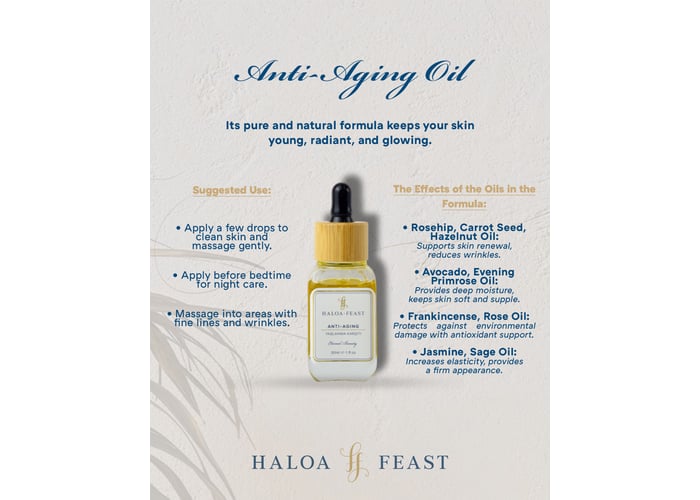 Yaşlanma Karşıtı Yağ (30ml) - HALOA FEAST