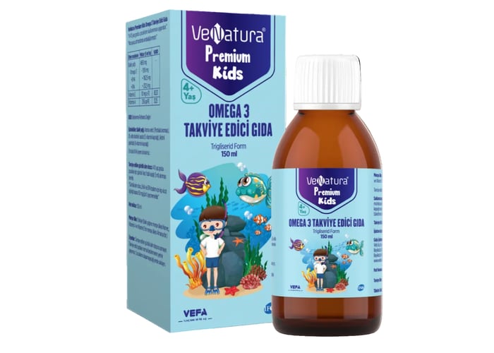 Kids Premium Omega 3 Takviye Edici Gıda (150ml) - Venatura