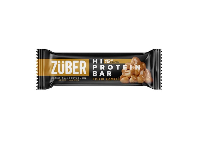Yüksek Protein Bar Fıstık Ezmeli (45gr) - Züber
