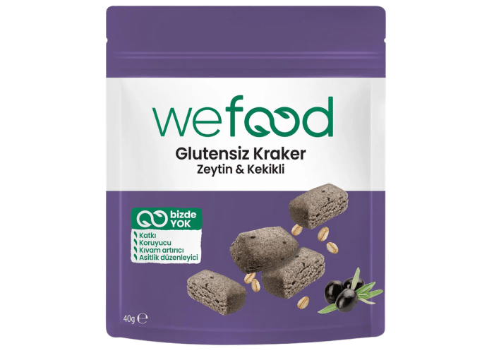 Zeytinli & Kekikli Kraker (Glutensiz, 40gr) - Wefood