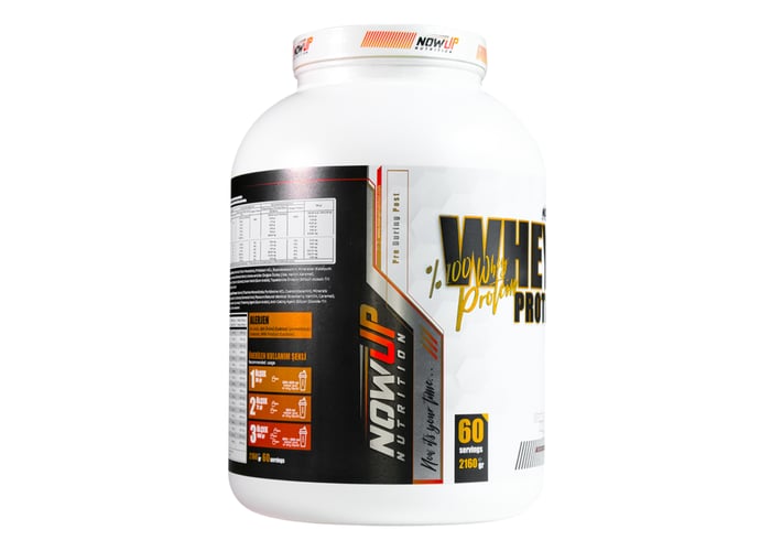 Çilek Aromalı Whey Protein Tozu (2160gr) - Nowup