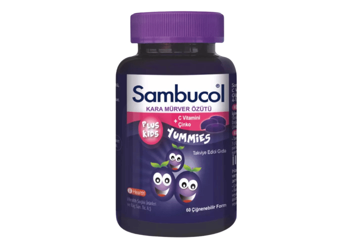 Plus Kids Yummies (Çocuklar için, 60 çiğnenebilir tablet) - Sambucol