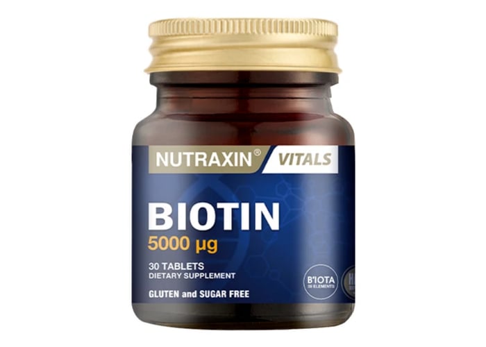 Biotin (5000mcg, 30 tablet) - Nutraxin