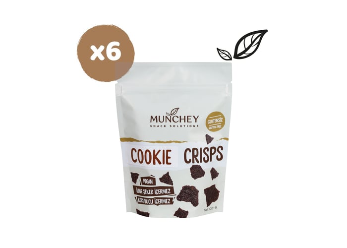 Cookie Crisps Kakao (6 adet x 100gr) - Munchey Food