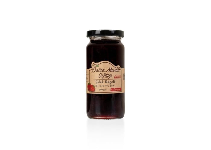 Çilek Reçeli (Katkısız, 290gr) - Datça Murat Çiftliği