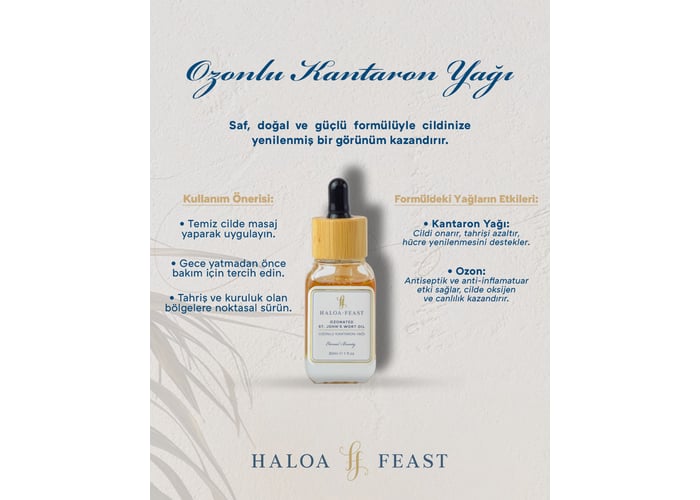 Ozonlu Kantaron Yağı (30ml) - HALOA FEAST