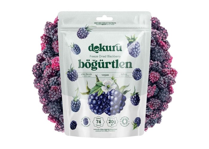 Dondurularak Kurutulmuş Böğürtlen (20gr) - Dokuru