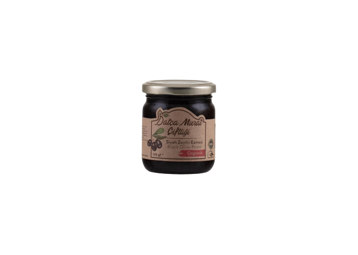 Organik Siyah Zeytin Ezmesi (180gr) - Datça Murat Çiftliği