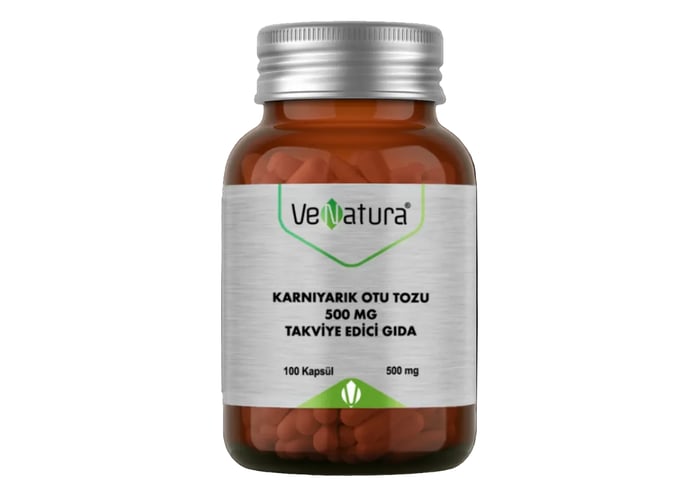 Karnıyarık Otu Tozu (500mg, 100 kapsül) - Venatura