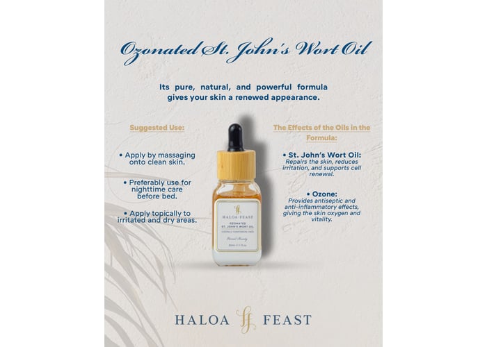 Ozonlu Kantaron Yağı (30ml) - HALOA FEAST