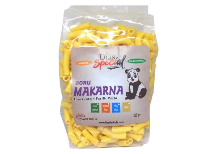 Düşük Proteinli Boru Makarna (250gr) - Dias Special
