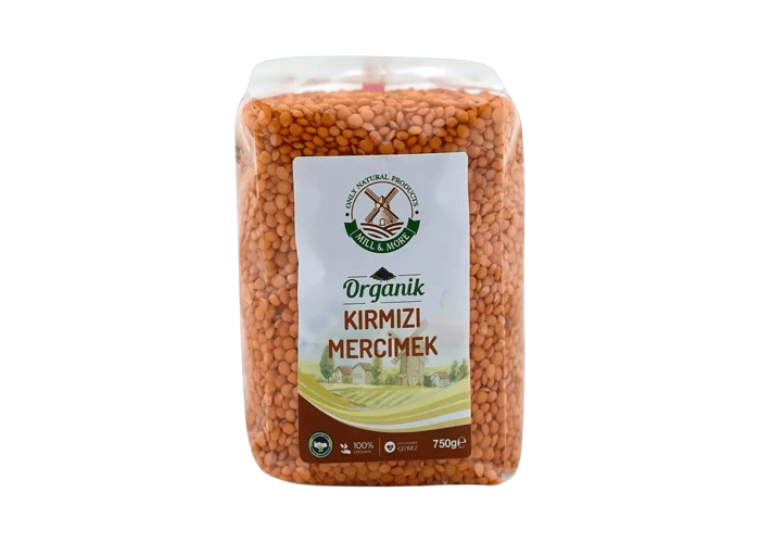 Organik Kırmızı Mercimek (750gr) - Mill & More