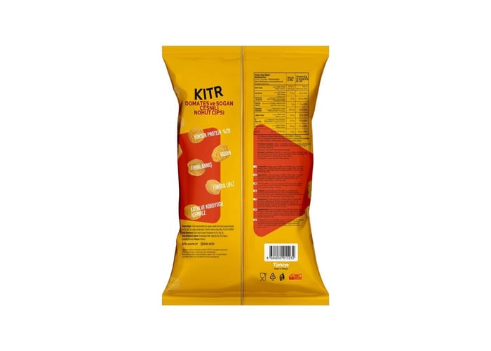 Domates ve Soğan Çeşnili Yüksek Proteinli Nohut Cipsi (50gr) - Kıtr