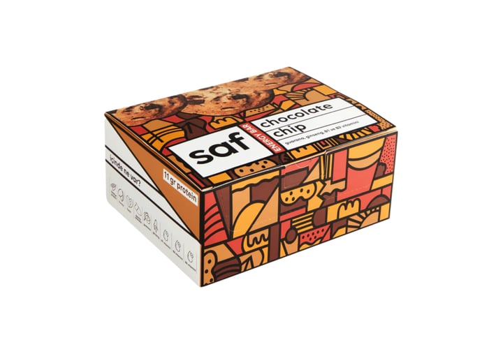 Chocolate Chip Energy Bar (12 adet x 50gr) - Saf Nutrition