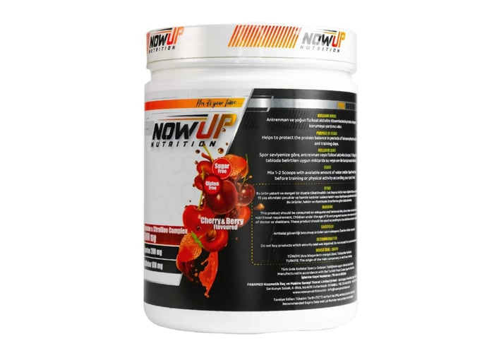 Arginine Nitric Oxide Effect Amino Asit Kiraz & Çilek Aromalı (360gr) - Nowup