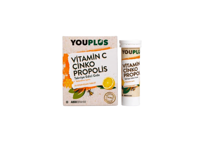 C Vitamini Çinko Propolis Efervesan (20 tablet) - Youplus