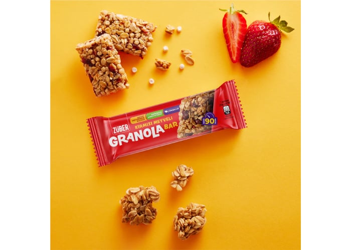 Kırmızı Meyveli Granola Bar (15 adet x 25gr) - Züber