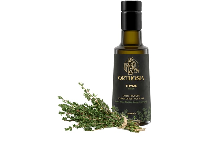 Orthosia Thyme Kekik Çeşnili Soğuk Sıkım Natürel Sızma Zeytinyağı (250ml)
