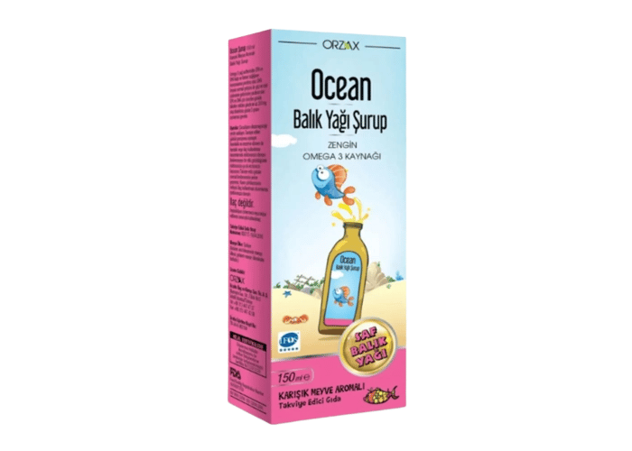 Ocean Karışık Meyveli Balık Yağı Şurubu (150ml) - Orzax