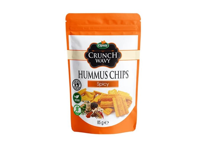 Crunch Wavy Baharat Aromalı Humus Cips (85gr) - Cipsaş
