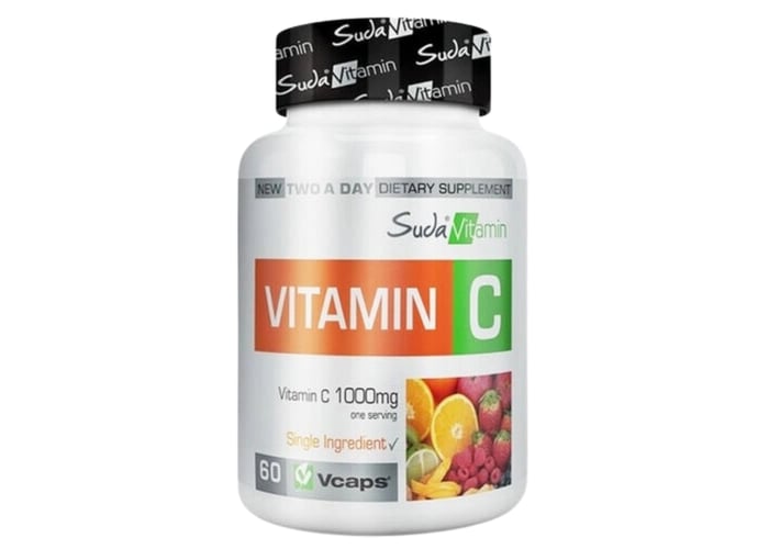 Vitamin C Takviye Edici (1000mg, 60 kapsül) - Suda