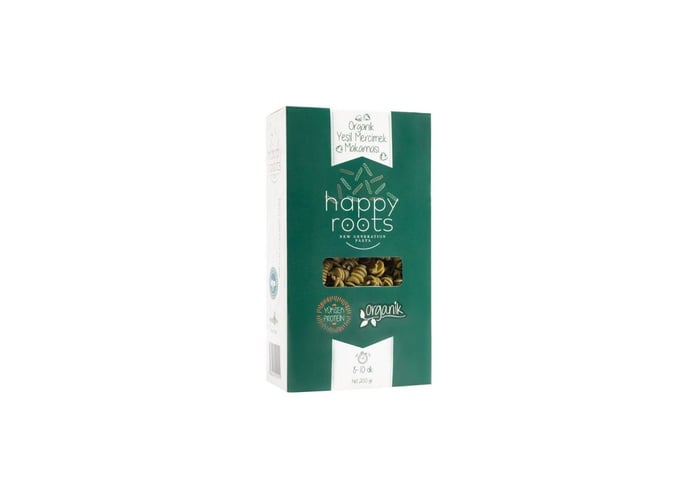 Organik Yeşil Mercimek Makarnası (200gr) - Happy Roots