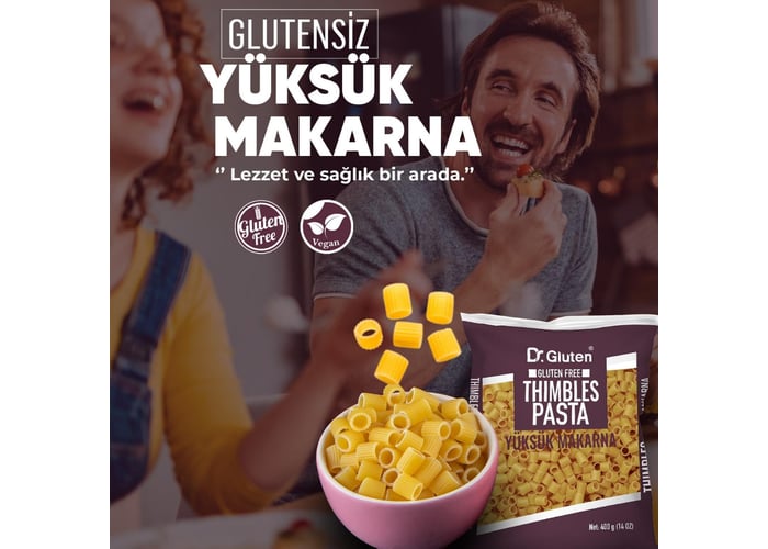 Yüksük Makarna (Glutensiz, 400gr) - Dr. Gluten