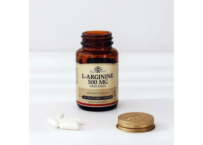 L-Arginine (500mg, 50 kapsül) - Solgar