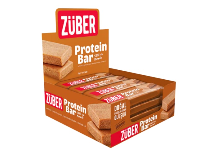 Sütlü ve Hurmalı Protein Bar (12 adet x 35gr) - Züber